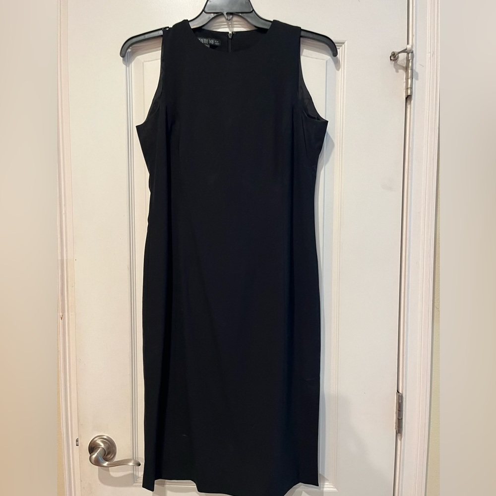 Lafayette 148 figure flattering black dress.  Really pretty.